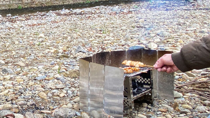 オイカワFF後、焚き火焼き鳥