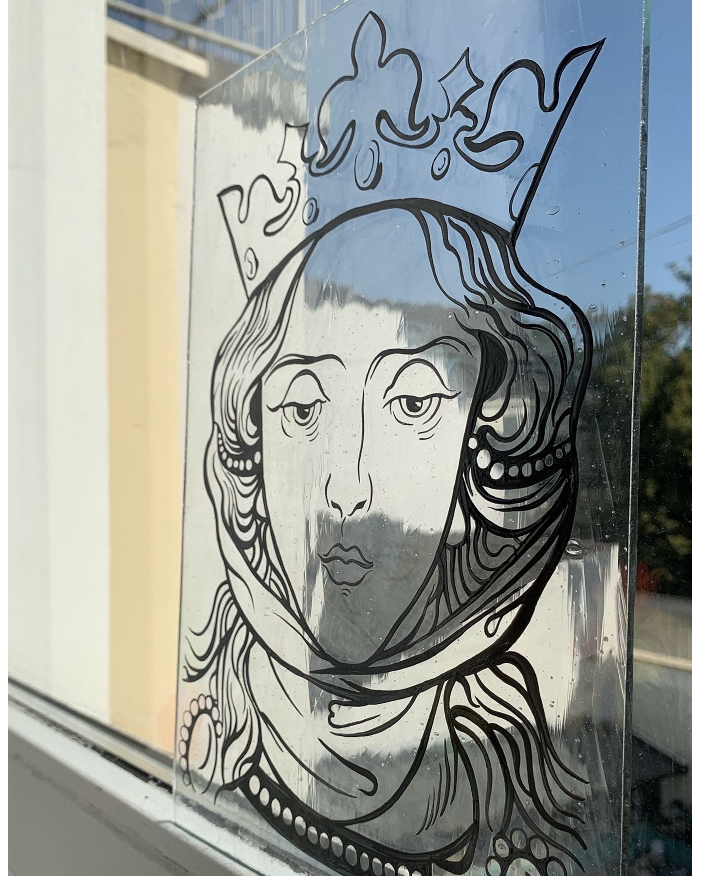 模写『女性の頭部』 | ステンドグラス | アート・工芸作家の作品を紹介